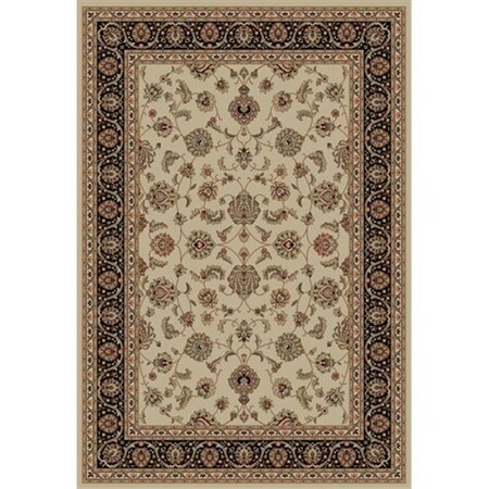 Infinity Home Infinity Home 549325 Barclay Sarouk 5 ft. 3 in. x 7 ft. 3 in. Rectangular Area Rug in Ivory 549325